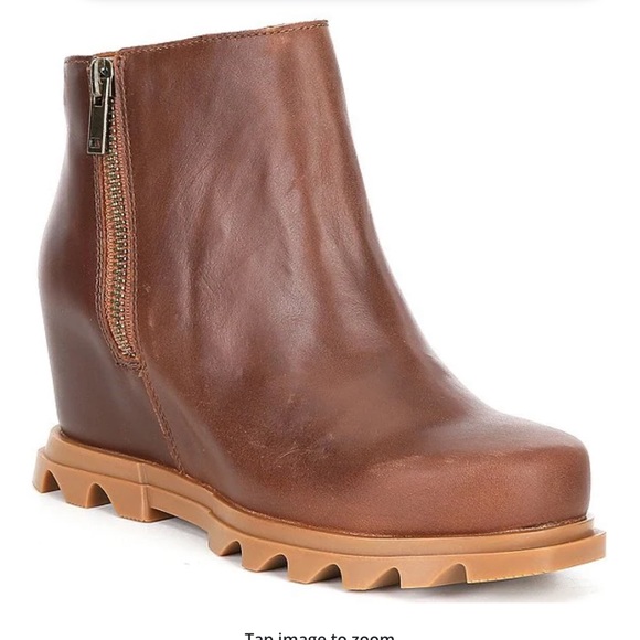 Sorel
Joan of Arctic Waterproof Leather Wedge Zip Booties - Picture 2 of 16
